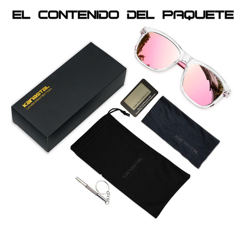 Lentes De Sol Mujer Moda Uv Polarizados Clásicos Espejo Rosa Diseño Transparente Rosa Deportivo Manejar Conducir Retro Vintage Elegante Moderno Caballero Dama Unisex