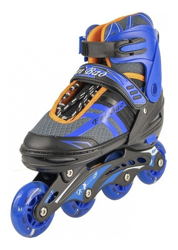Patines Ajustable Lineal Roller Niño Y Niña C/luces 31 A 34