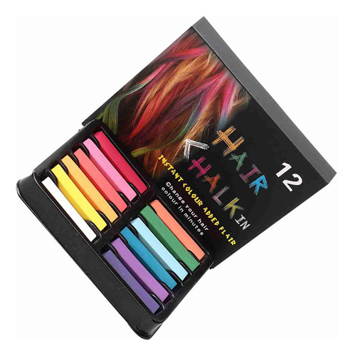 Colorear De Cabello Desechable Tiza Temporal Tinte Cabello
