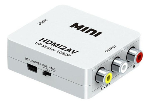 Mini Adaptador Conversor Hdmi2av Entrada Hdmi Para Saída Av