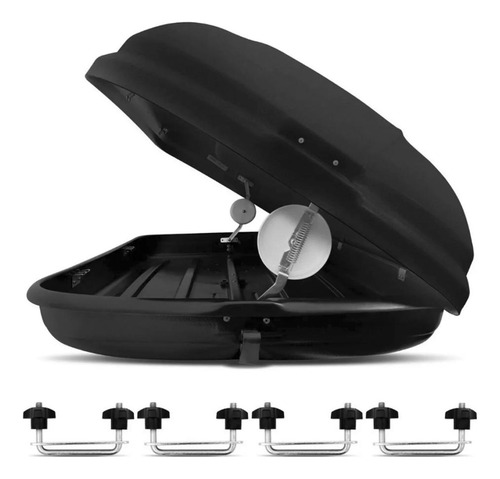 Bau 450 Litros Teto Thule Sportrack Preto Captur Clio Logan