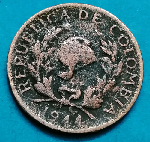 Colombia Moneda 5 Centavos 1944