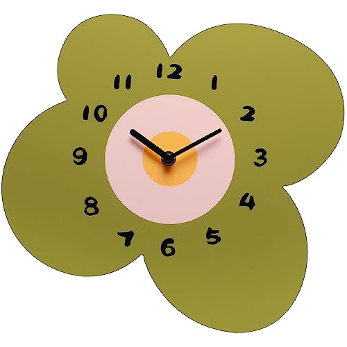 Reloj De Pared De 12 Pulgadas Diseño De Pétalos De Fl...