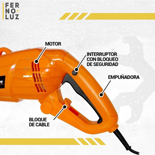 Imagen 2 de 10 de Bordeadora Electrica 1000w Lusqtoff Jardin Tanza Bl1000-8 P