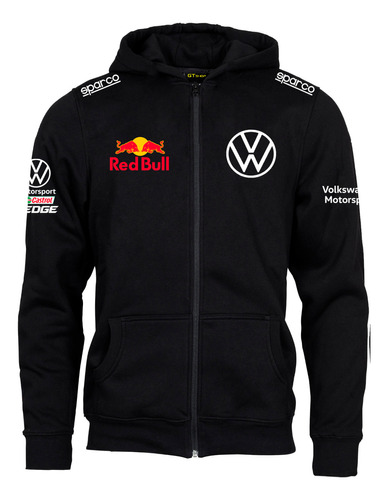 Campera Volkswagen Motorsport Algodon Frisado Estampado