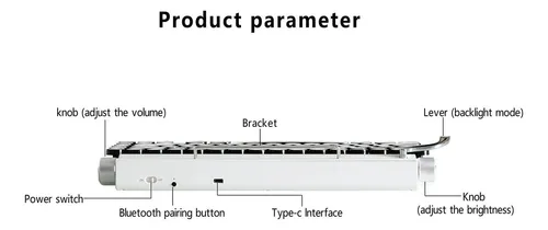 Teclado Mecánico Para Máquina De Escribir Pomya, Teclado Con