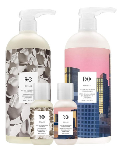 Conjunto De Shampoo E Condicionador R+co Dallas Biotin Thick