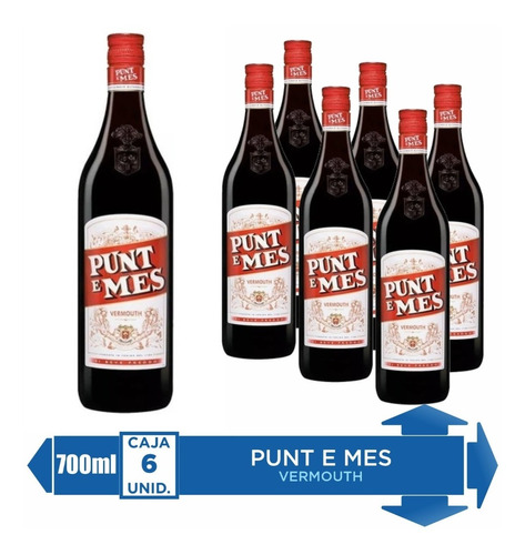 Aperitivo Punt E Mes Carpano Vermouth 750ml Caja X 6u