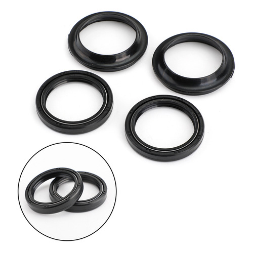 4 Tenedor Sello Kit De Retenes 43mm Para Suzuki Honda