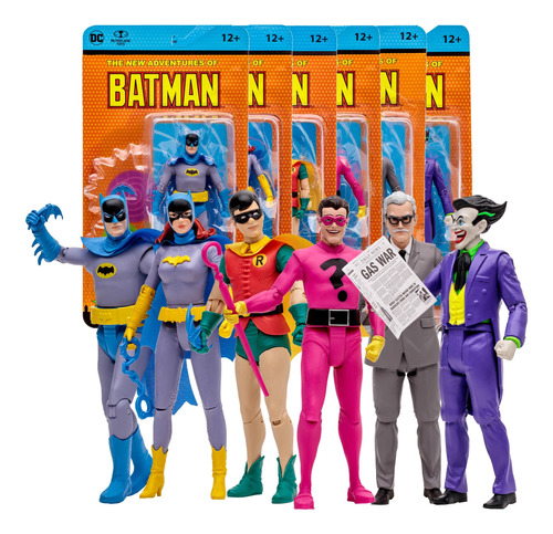 Figuras De Acción Mcfarlane Toys Dc Retro Batman 66, 15 Cm,