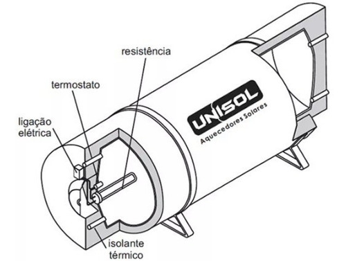Reservatório Boiler 500 Litros Bp 316 L Resistência + Anodo