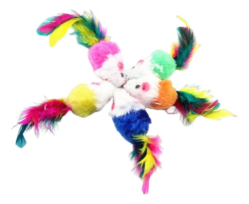 Brinquedo Interativo Realista Para Gato E Rato, 5 Peças,