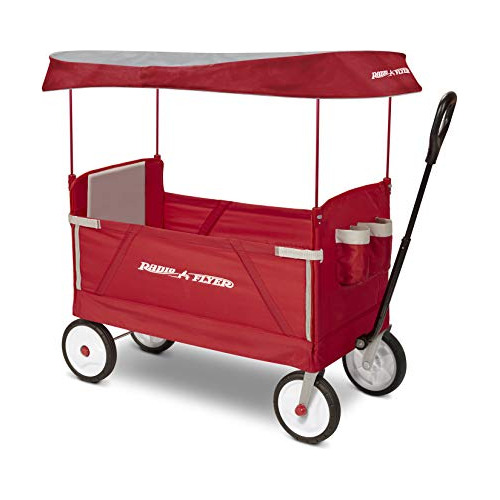 Carro 3 En 1 Ez Fold Radio Flyer, Canopy, Rojo