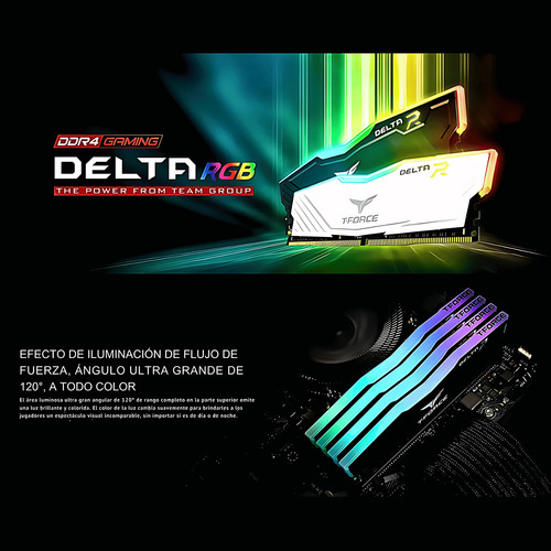 Teamgroup T-force Delta Rgb Ddr4 16 Gb (2 X 8 Gb) 3200 Mhz