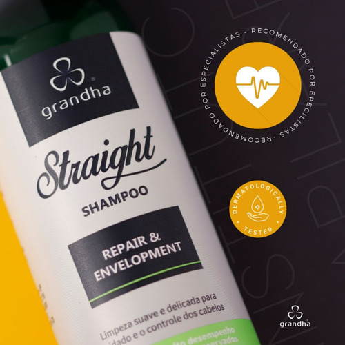 Straight Shampoo 250ml Limpeza Delicada E Controle De Volume