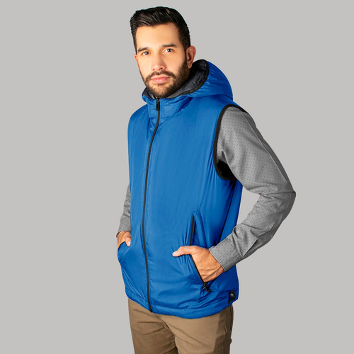 Chaleco Hombre Doble Vista Capucha Desmontable Greenlander