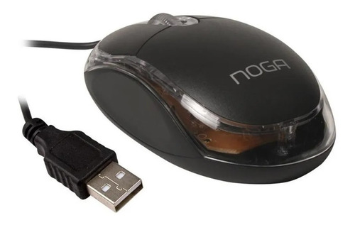 Mini Mouse Optico Noganet 611u Usb 800 Dpi Diseño Luminoso