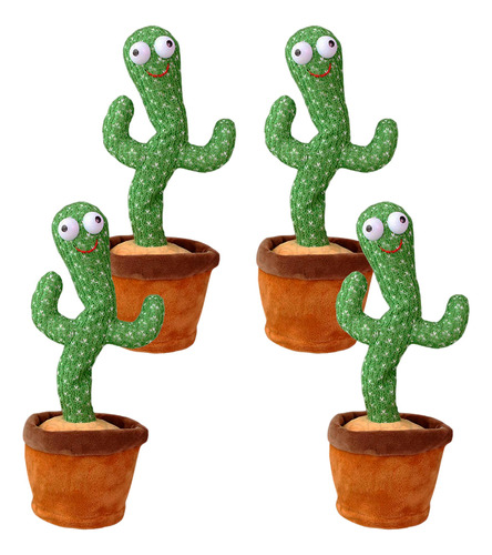 Mayoreo 4 Cactus Bailarin Peluche Juguete Para Niño 