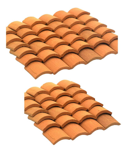 120 Piezas 1/16 Mini De Techo En Miniatura Ladrillos De