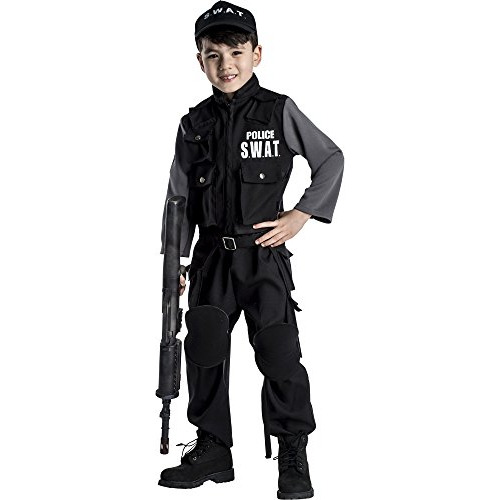 Disfraz De Swat Niños, Disfraz De Policía Swat Niños...