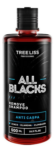 Shampoo Anticaspa All Blacks Treeliss - 500ml