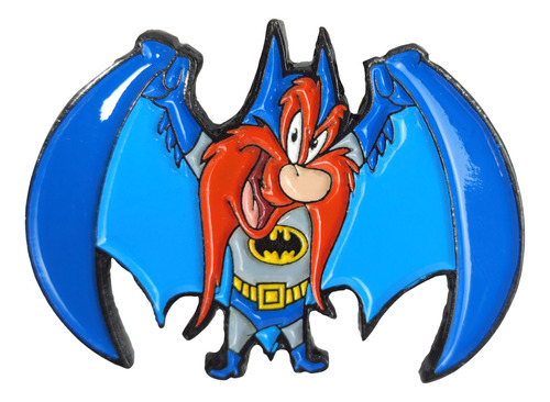 Broche Pin Metálico Batman Sam Bigotes Aniversario 100wb