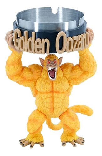 Figura Ozaru Cenicero Dorado  Dragon Ball Z 18 Cm 