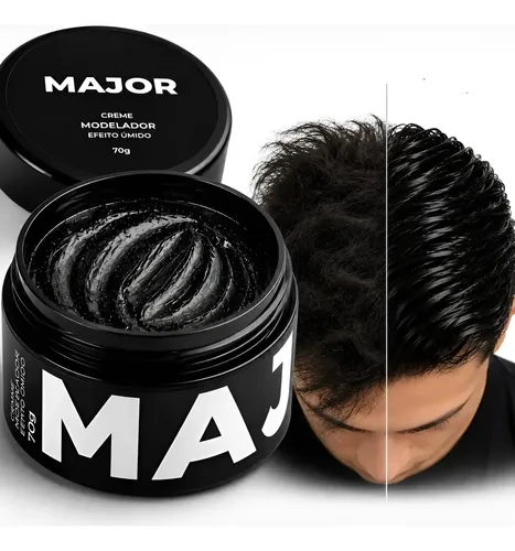 Pomada Modeladora Major Efeito Molhado Fixa Profissional