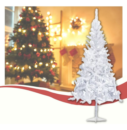 Arvore De Natal 90cm Pinheiro Trancoso 86 Galhos Pequeno Cor Branco Branco