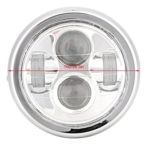 Faro Led Redondo Universal Para Motocicleta