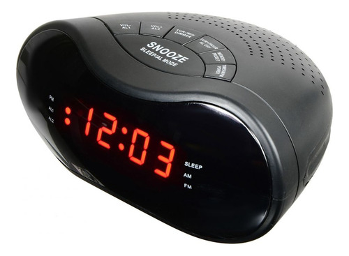 Radio Reloj Despertador Am/fm Digital Doble Alarma Cmik Mnr