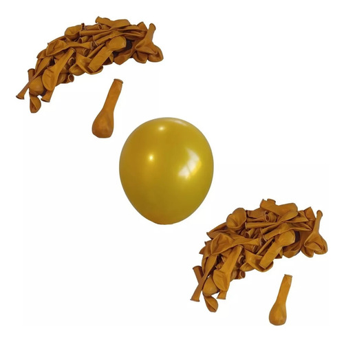 20 Globos Latex 5  Dorado Decoracion Arco 5 Pulgadas