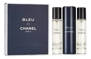 Chanel Bleu De Chanel Edt Travel Spray & Two Refills 3x20ml