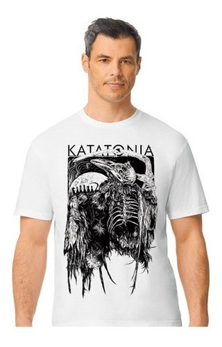 Katatonia - Skull Bird - Doom Gothic Metal - Polera Blanca