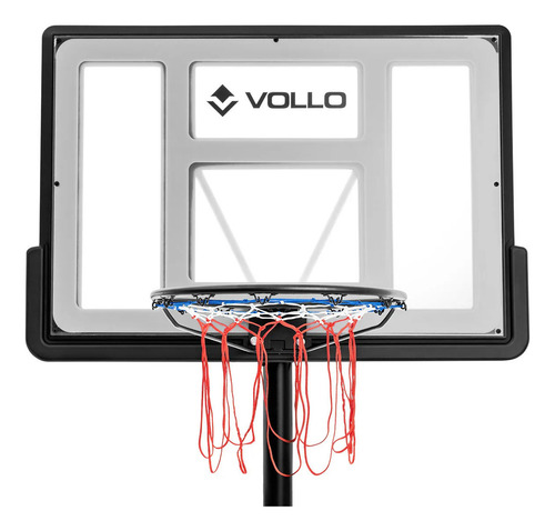 Tabela De Basquete Portátil Ajustável Aro 45cm Vollo