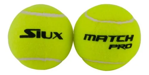 Pelotas De Padel Siux Match Pro (3 Unidades, Calidad Premium Amarillo
