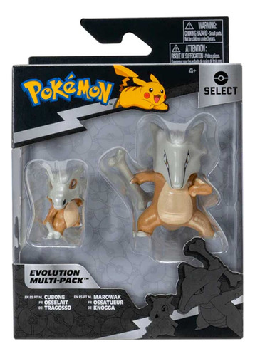 Figura Pokemon Select Evolution 2 Pack Cubone Marowak