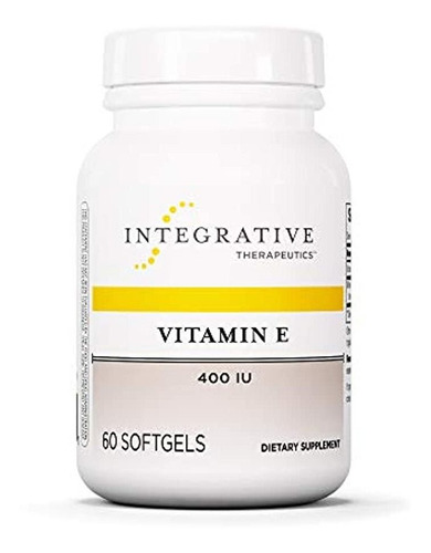 Vitamina E, 400 Iu, 60 Cápsulas Blandas 60,1
