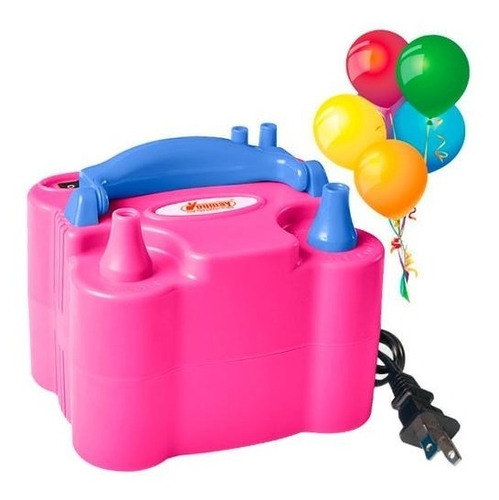 Inflador Electrico Bombas Globos Rosado Infla