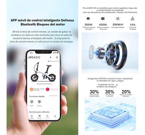 Yadea Ufos E-bike Para Desplazamientos Cortos Urbanos36v6 Ah