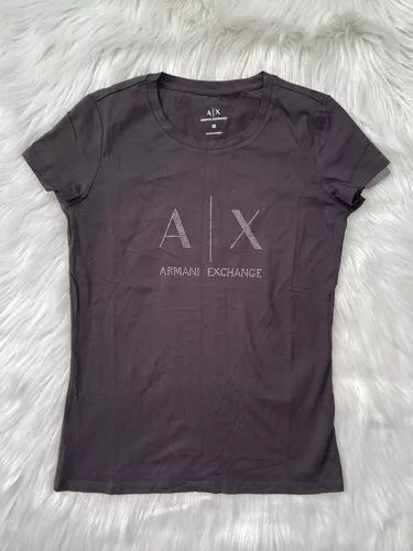 Remera Manga Corta Armani Exchange Mujer Nueva Importada!!