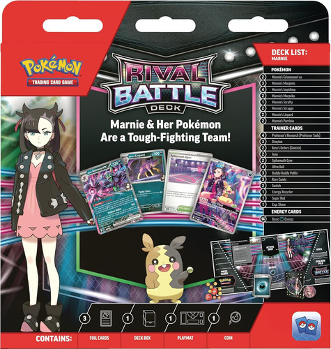 Pokémon Tcg - Rival Battle Deck Par Marnie + Steven Ingles Pokemon Rival Battle Deck Marnie Steven Set Pack 2 Inglés
