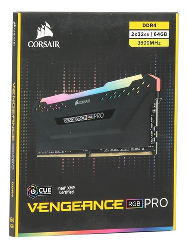 Memoria Ram Corsair Vengeance Rgb Pro 2x32gb 64gb 3600mhz