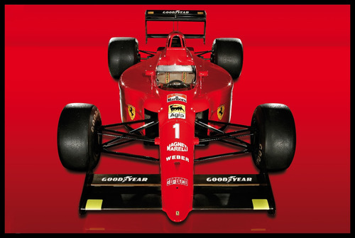Ferrari F1-90 (641) 1990 Cuadro Enmarcado 45x30cm