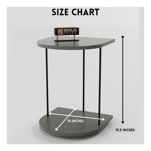 Slide De Mesa Ovalada Moderna En Forma De C Debajo Del Sofá