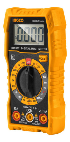 multímetro digital 600v Ingco Dm2002 2000