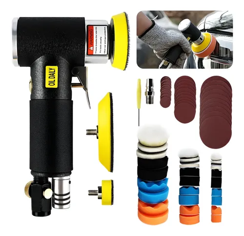 Mini Lixadeira Pneumática 93 Peças Polidor Orbital Randômico