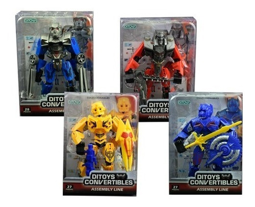 Juguete Robot Convertible Transformer Assembly Line Ditoys !