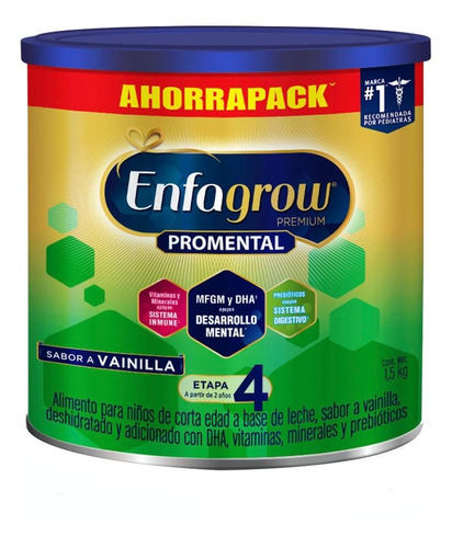 Imagen 1 de 1 de Fórmula infantil en polvo Mead Johnson Enfagrow Premium 4 vainilla en lata 1.5kg