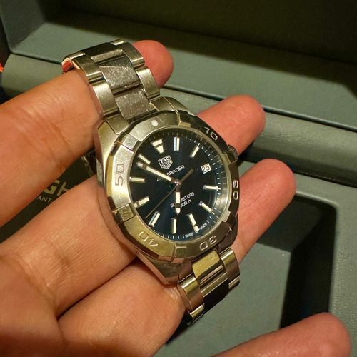 Reloj Tag Heuer Aquaracer Dama Plateado Plateado Azul (Usado)